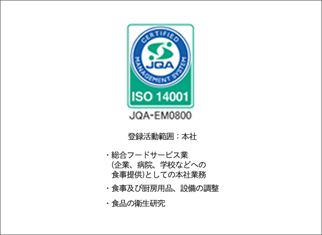 ISO14001認証取得